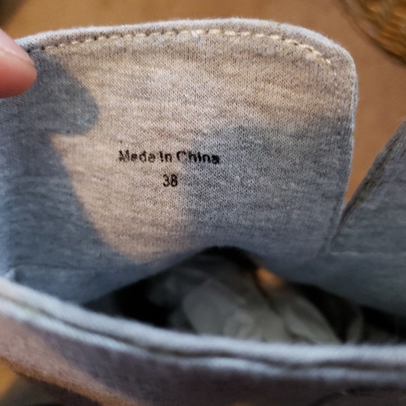 COPY - Aldo grey hidden wedge braid detail boot size 38 - Picture 3 of 3